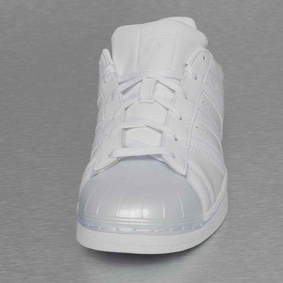 Adidas Original Superstar All White Glossy toe - Picture 3 of 5